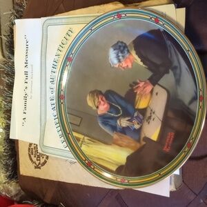 Norman Rockwell "A Family's Full Measure" 1985 8.5" Collector's Plate - COA
